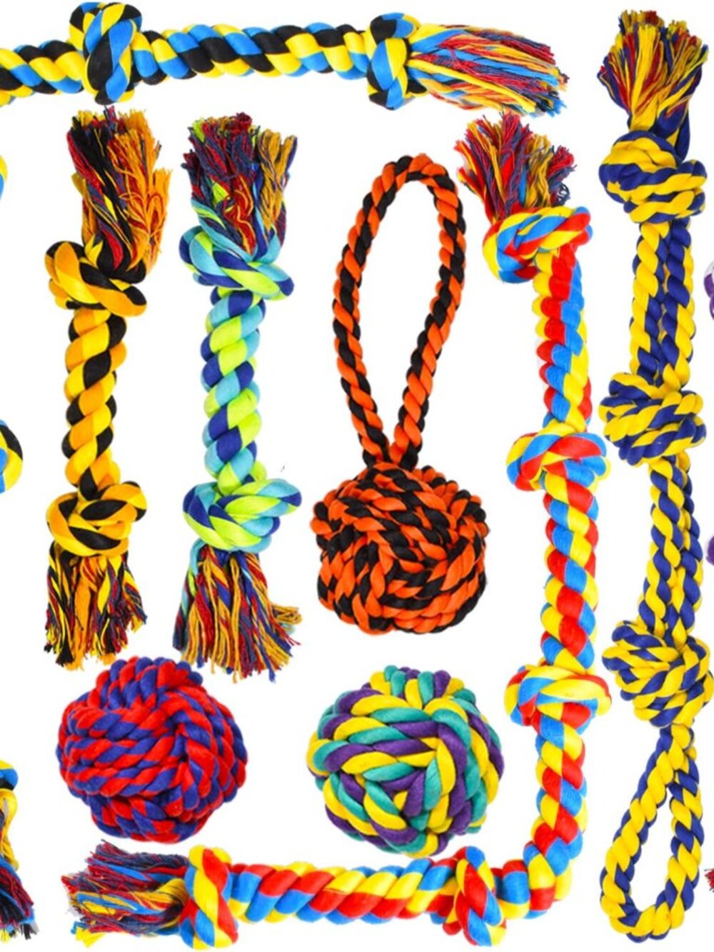Large Tough Chew Toys for Aggressive Chewers Large Breed,Heavy Duty Dental Rope